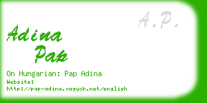 adina pap business card